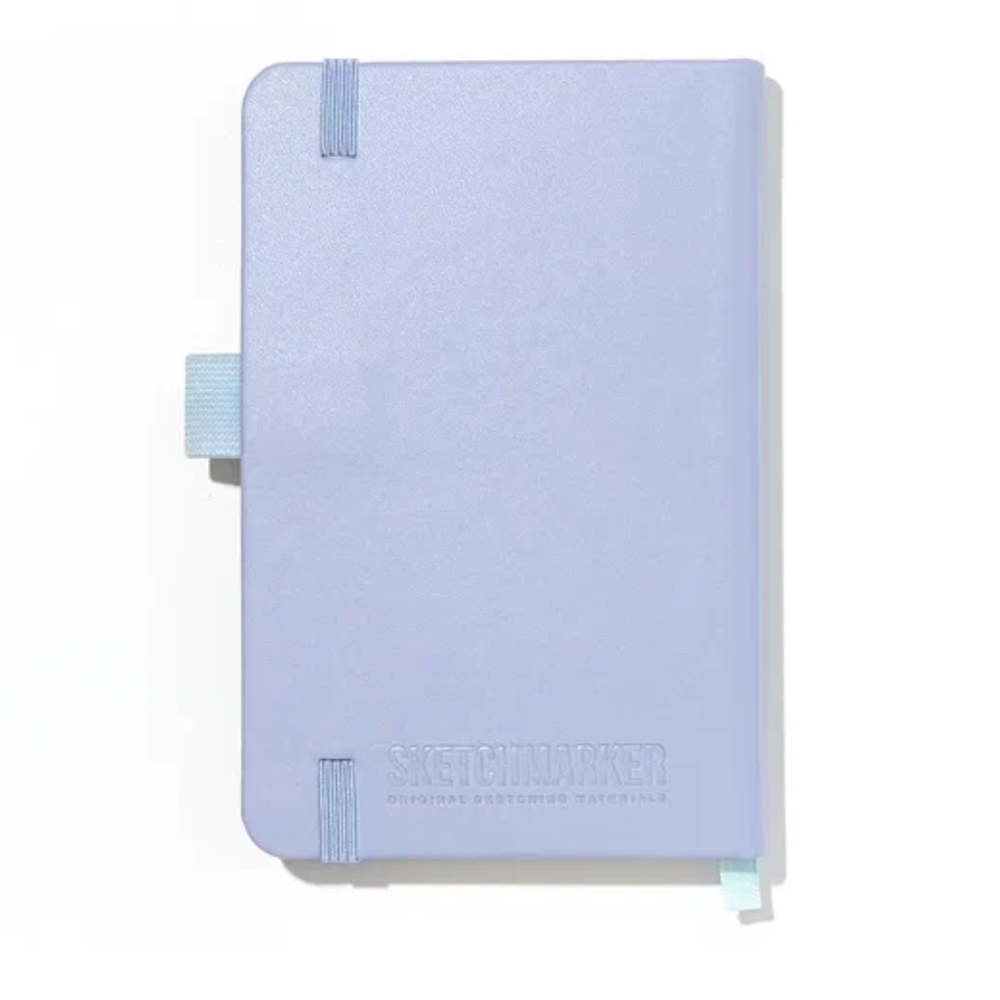 Скетчбук "Sketchmarker", 9х14 см, 140 г/м2, 80 листов, пыльный голубой - 4