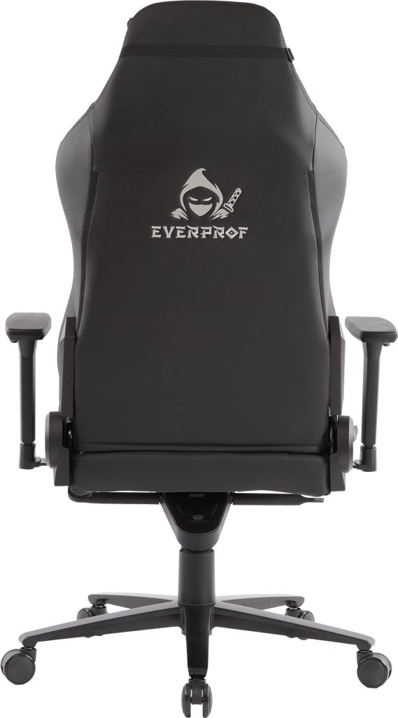 Кресло игровое EVERPROF Hanzo экокожа, черный, крестов. металл - 5
