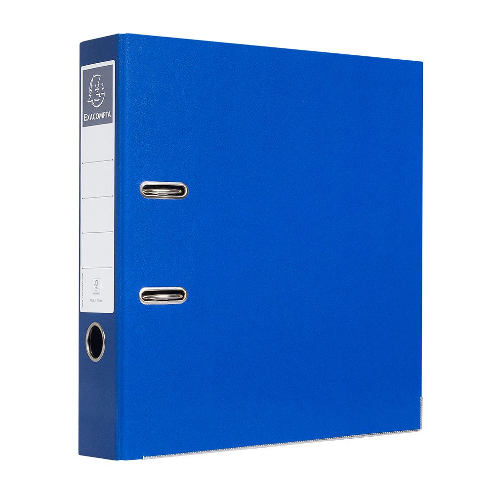 Папка-регистратор "Exacompta", A4, 70 мм, ламинированный картон, синий