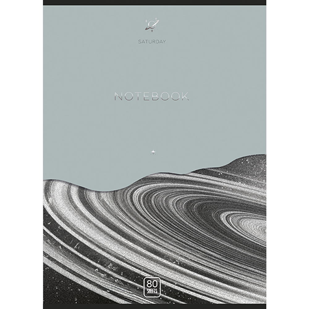 Тетрадь "Сатурн", А4, 80 листов, клетка, ассорти