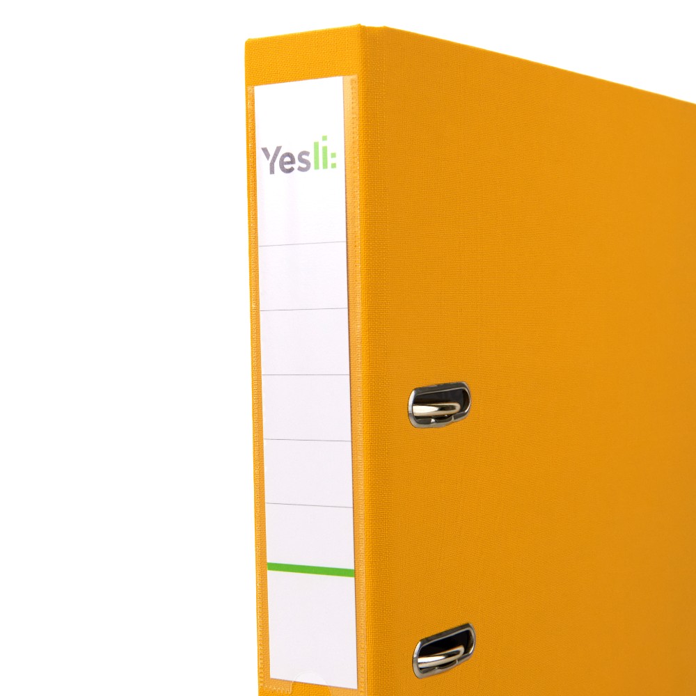 Папка-регистратор "Yesli:", А4, 50 мм, ПВХ, желтый