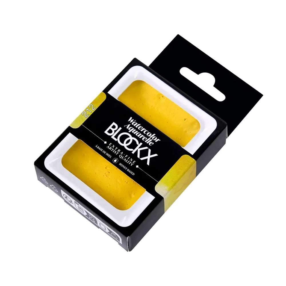 Краски акварельные "Blockx. Giant pan", 212 желтый Блокс, 18 мл., кювета