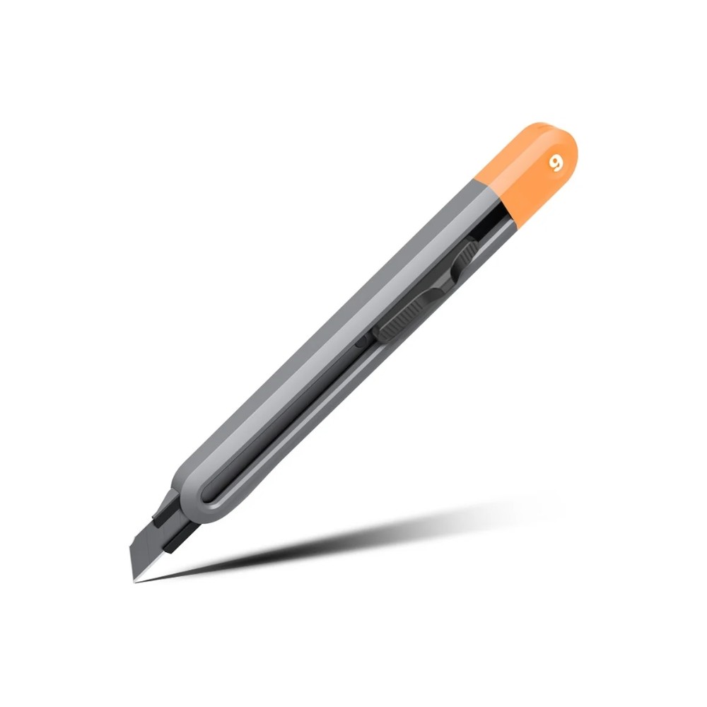 Нож для бумаги "Deli Home", 9 мм, оранжевый