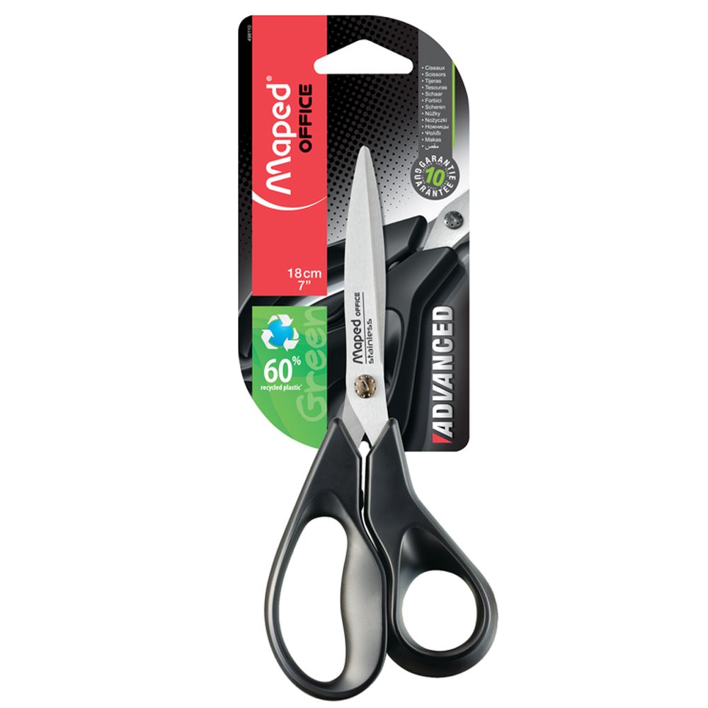 Ножницы Maped "Advanced Green", 18 см