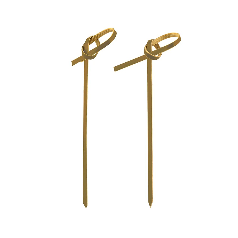 Пика узелок 9 см, бамбук, 100 шт./упак