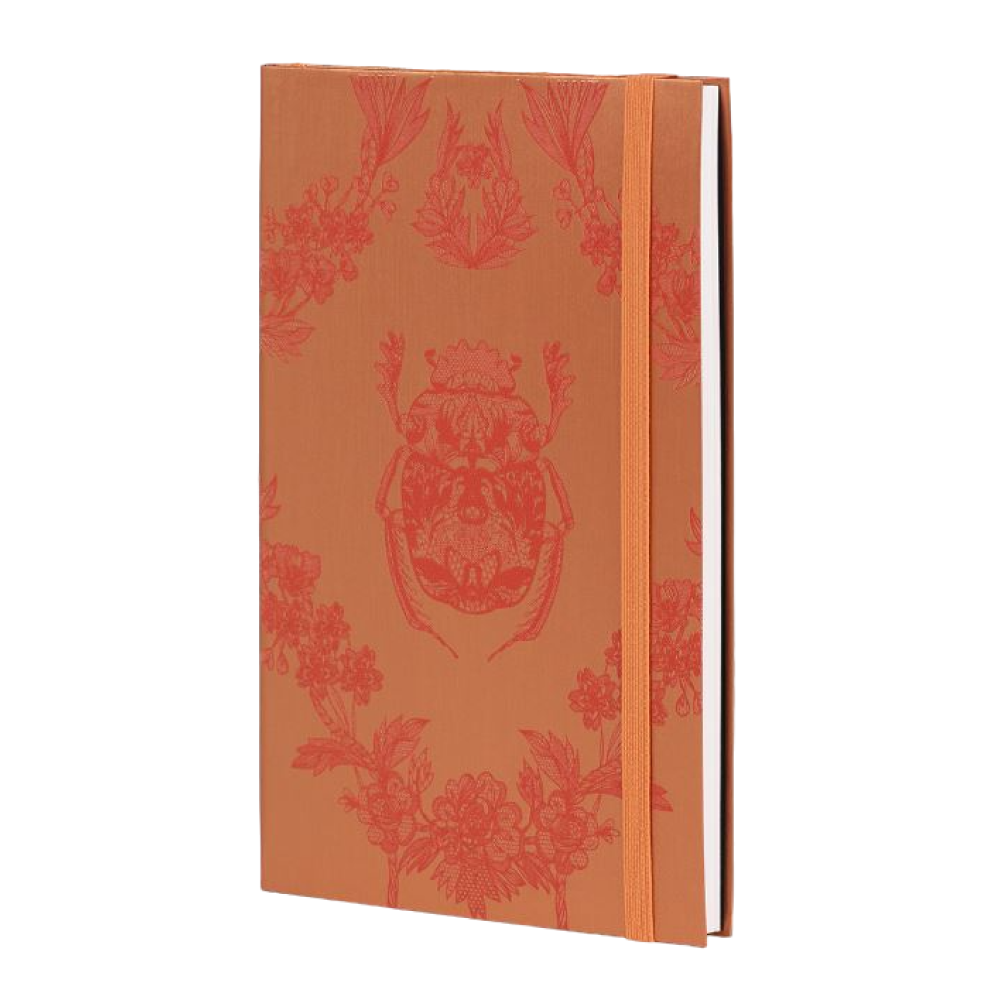 Блокнот "Lace beetle", А5, 96 листов, линейка, оранжевый