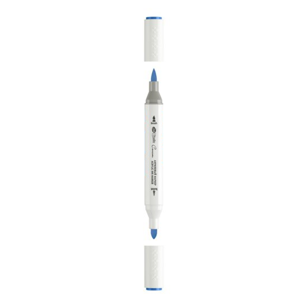 Маркер акриловый "Сонет", двусторонний, синий неаполитанский