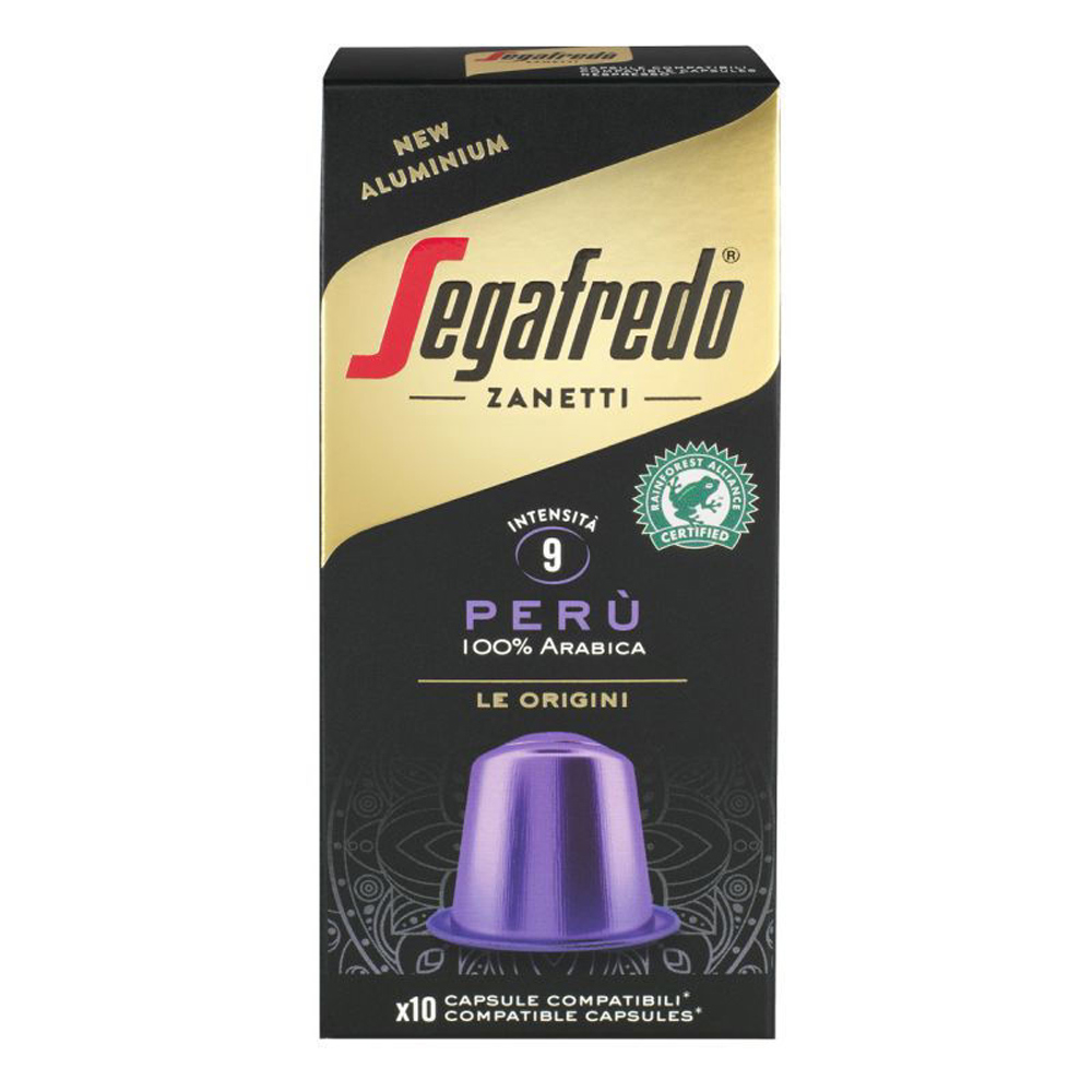 Капсулы для кофе-машин "Segafredo", Peru Nespresso