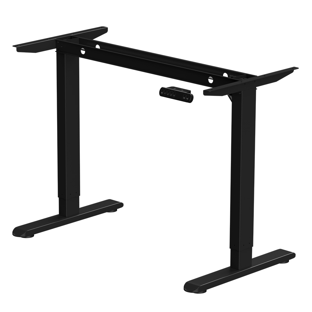 Стол с электроприводом WellDesk Basic 1200x675х18 черный/ясень шимо светлый (9191456+9197779) - 4