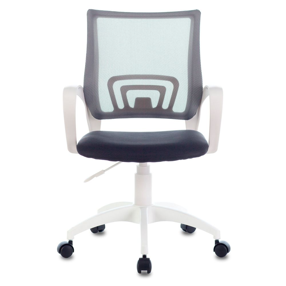 Кресло Бюрократ "CH-W695NLT", ткань, пластик, белый, темно-серый