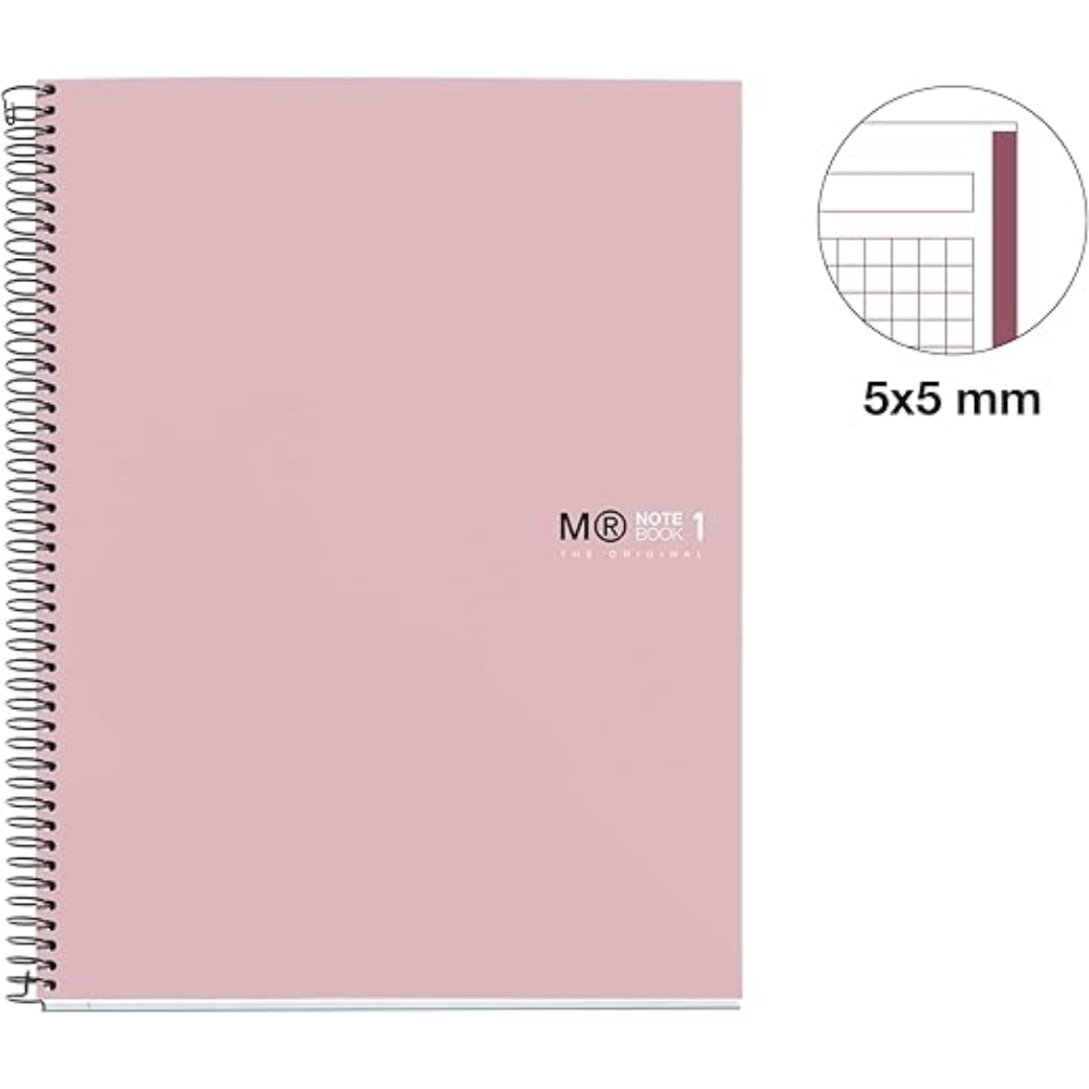 Тетрадь Miquelrius "Sand", А4, 80 листов, клетка, розовый