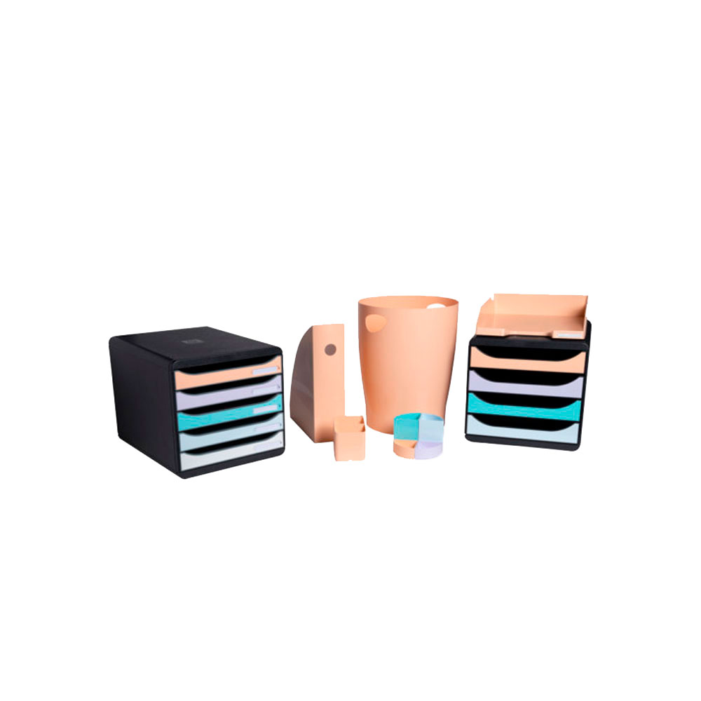 Модуль для бумаги горизонтальный "Aquarel", зеленая пастель - 4