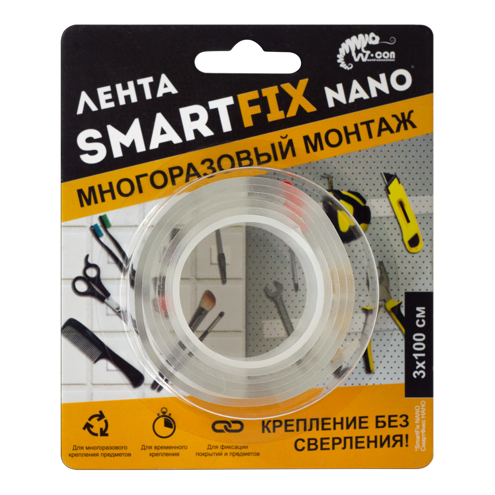 Лента монтажная двусторонняя 30 мм x 1 м SmartFix Heavy SMN3010T