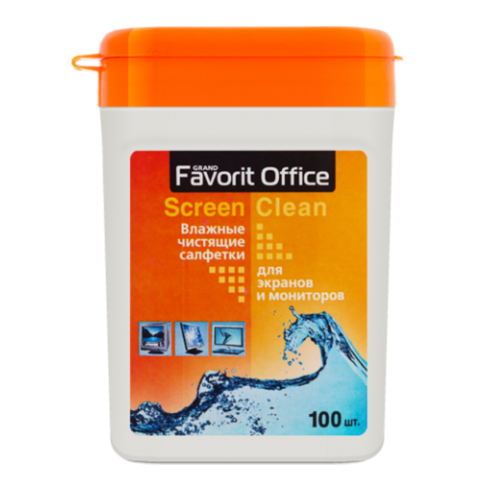 Салфетки влажные "Favorit Office Screen Clean"