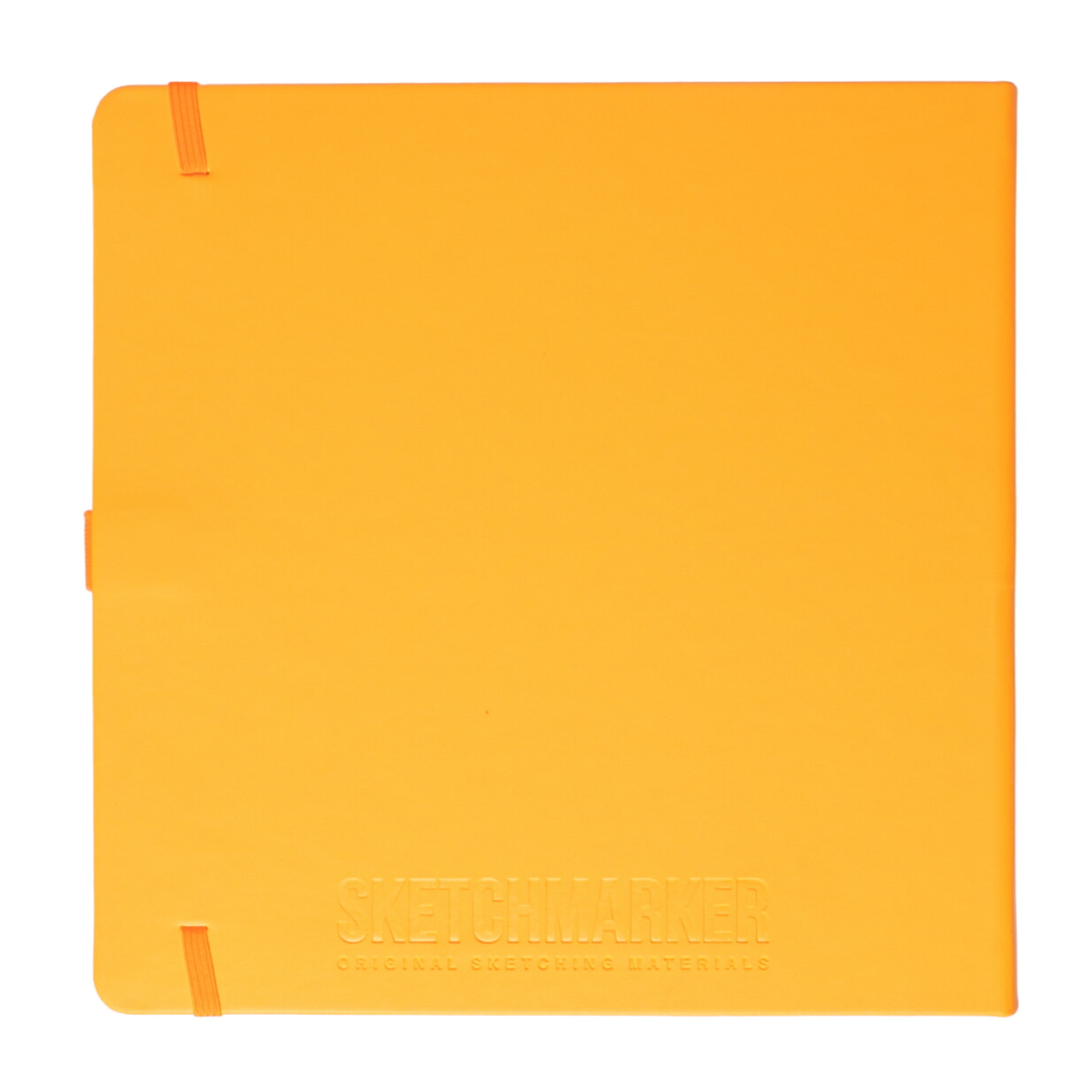 Скетчбук "Sketchmarker", 80 листов, 20x20 см, 140 г/м2, оранжевый 