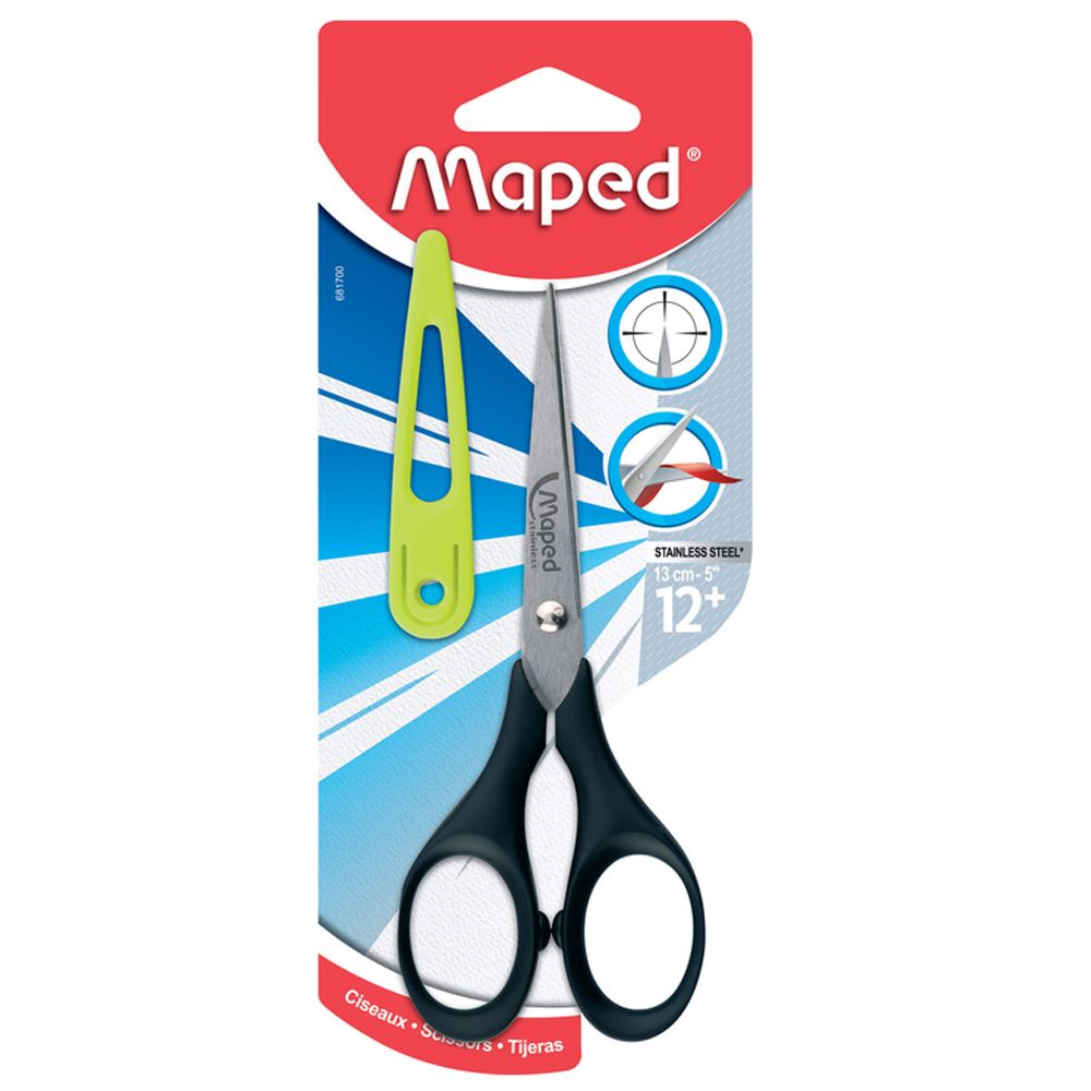 Ножницы школьные Maped "Precise" с футляром