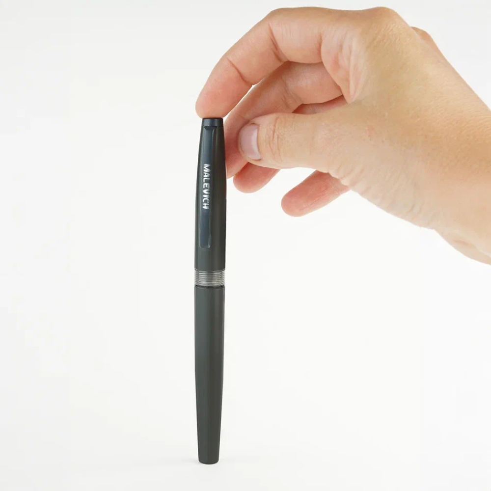 Ручка перьевая EF "Малевичъ", металл, с конвертером, мокрый асфальт - 3