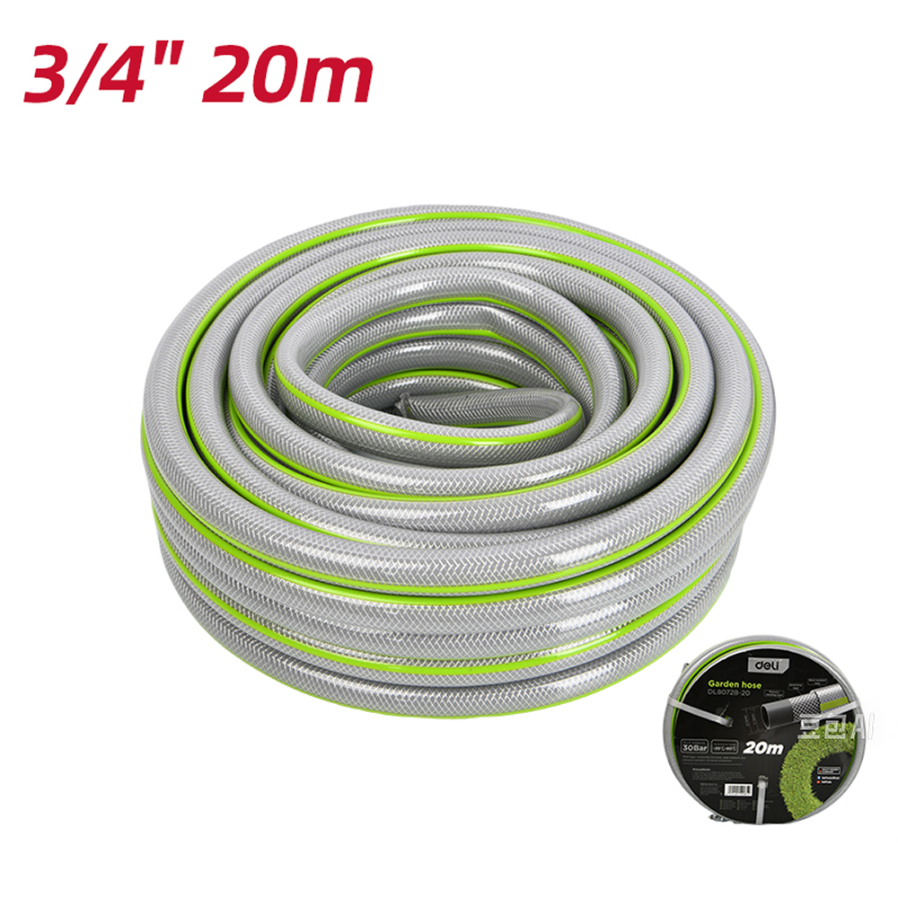 Шланг поливочный Deli GS EDL8072B-20, армированный, четырёхслойный, 20 м - 4