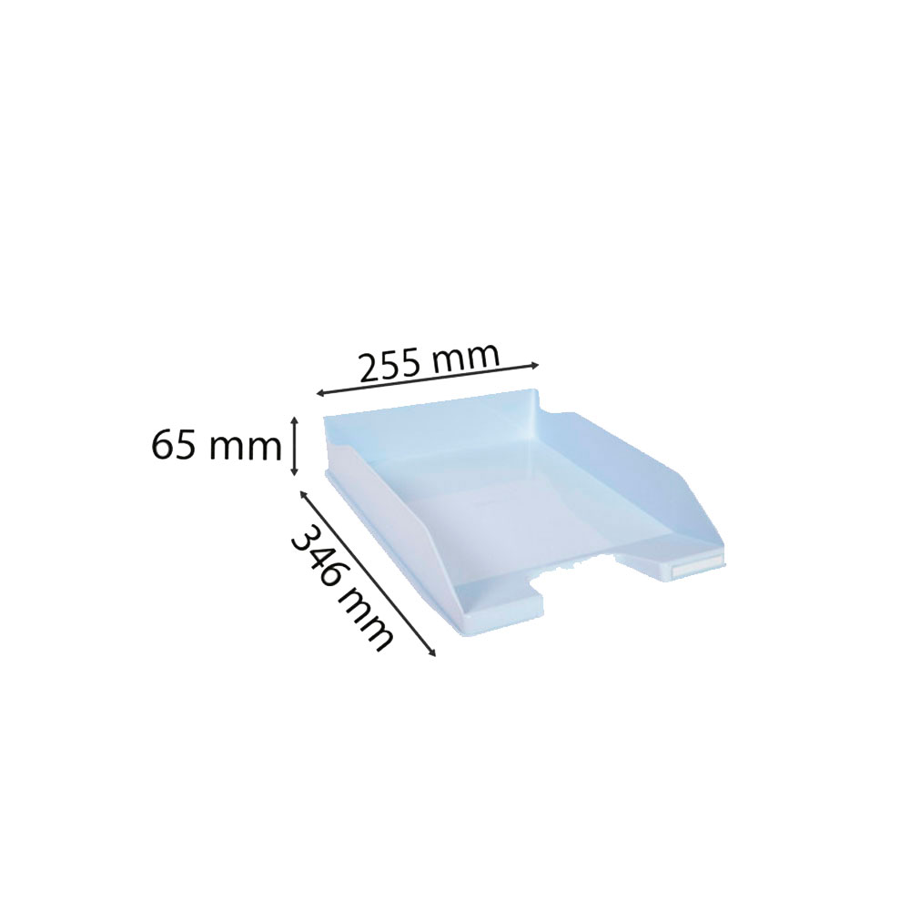 Модуль для бумаги горизонтальный "Aquarel", голубая пастель - 7