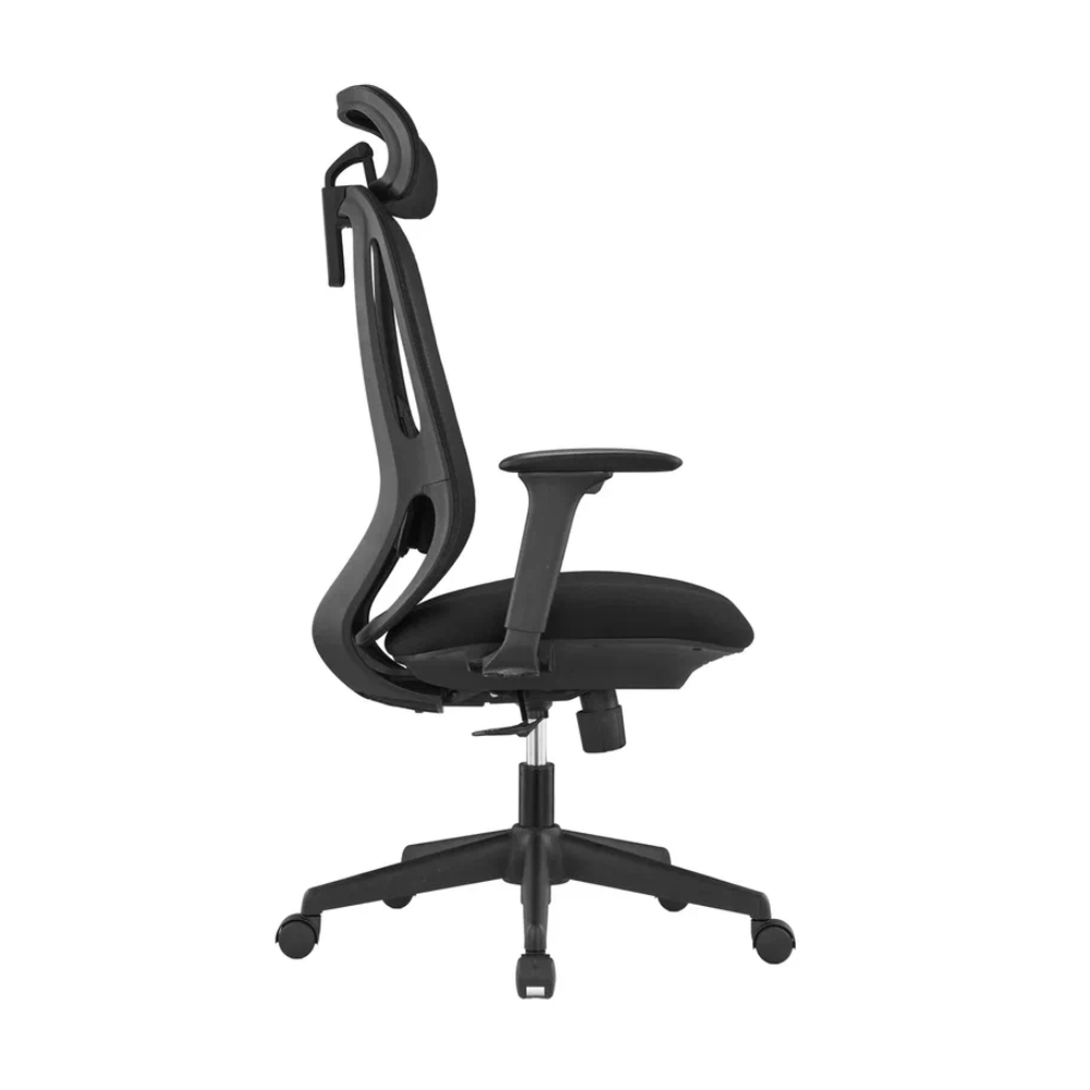 Кресло для руководителя SitZone U-090A, сетка, ткань, пластик, черный - 3