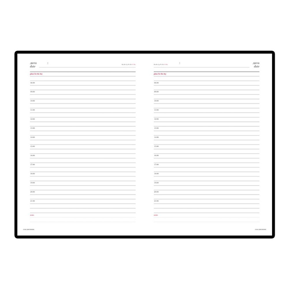 Ежедневник недатированный "Leader", А5+, 352 страницы, черный