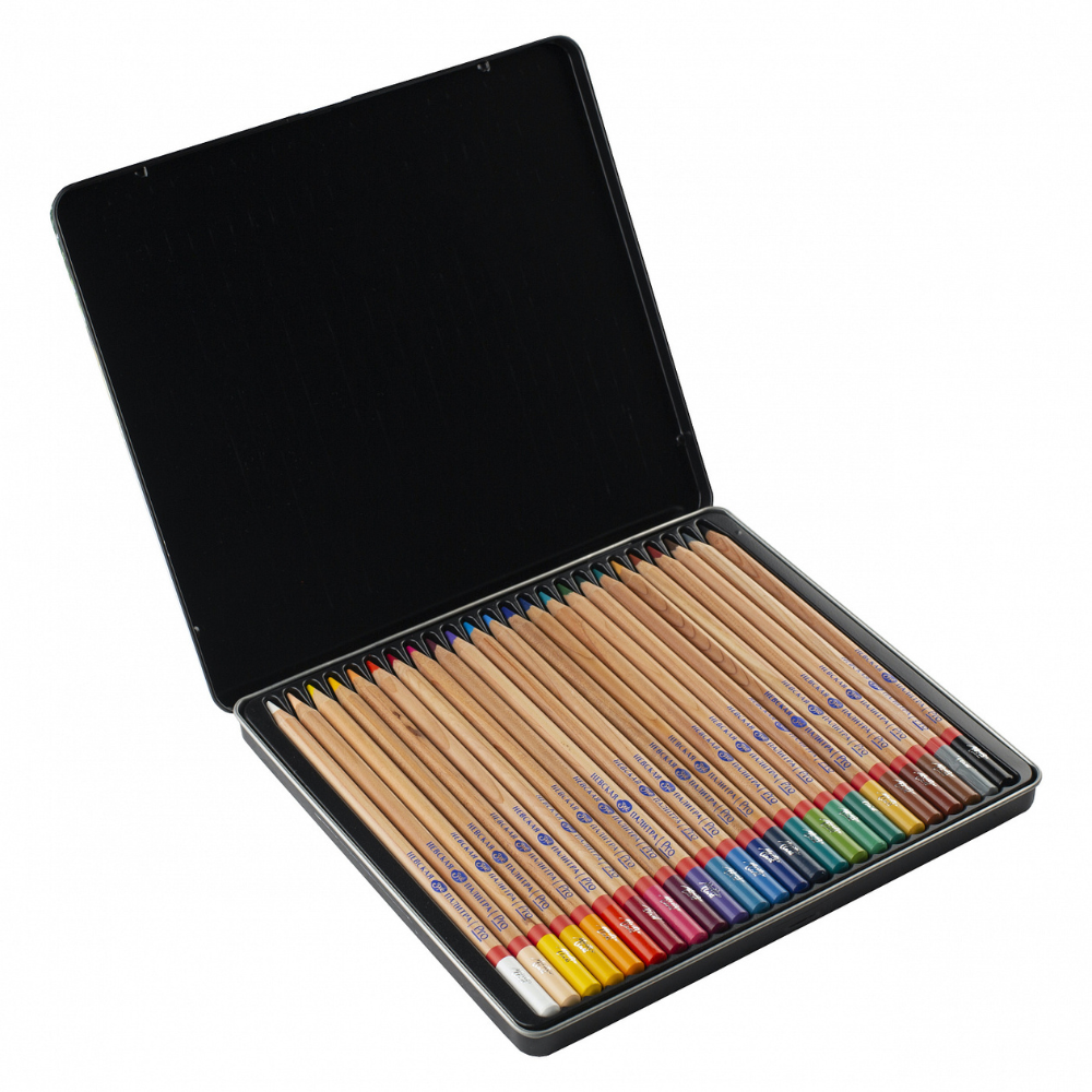 Цветные карандаши "Мастер-Класс", в жестяном пенале, 24 цвета