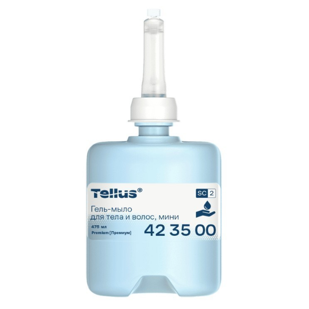 Мыло-гель Tellus Премиум для тела и волос, 475 мл, SC2 мини