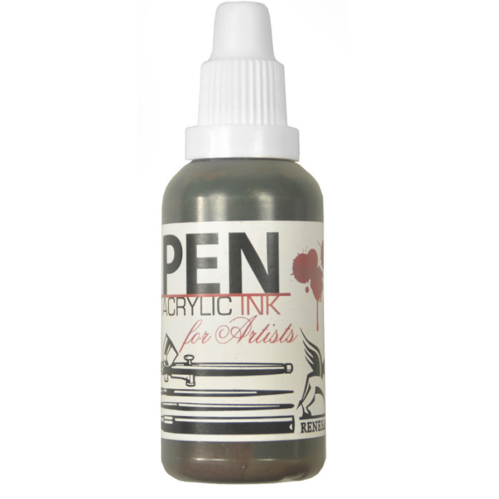 Акрил жидкий "Acrilic Ink", 12 кислотный зеленый