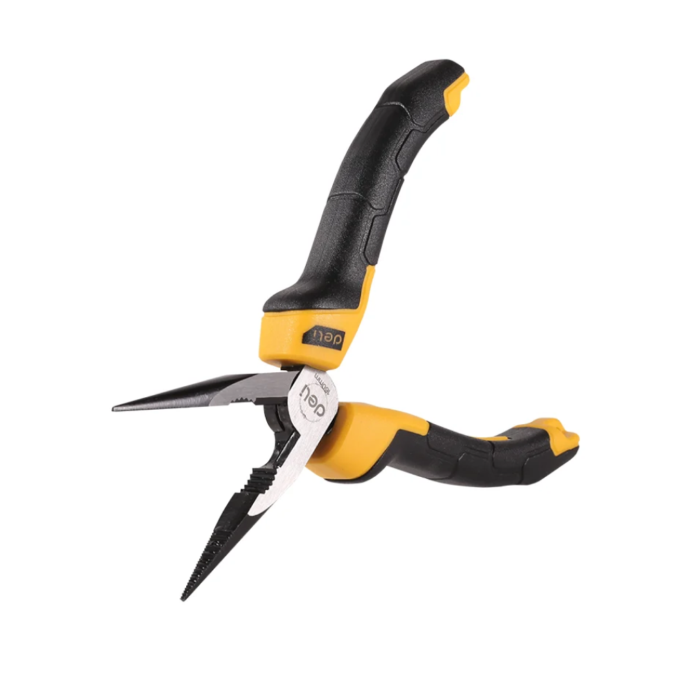 Длинногубцы Deli YS EDL2106Z, 160 мм, 2-х компонентные рукоятки - 8