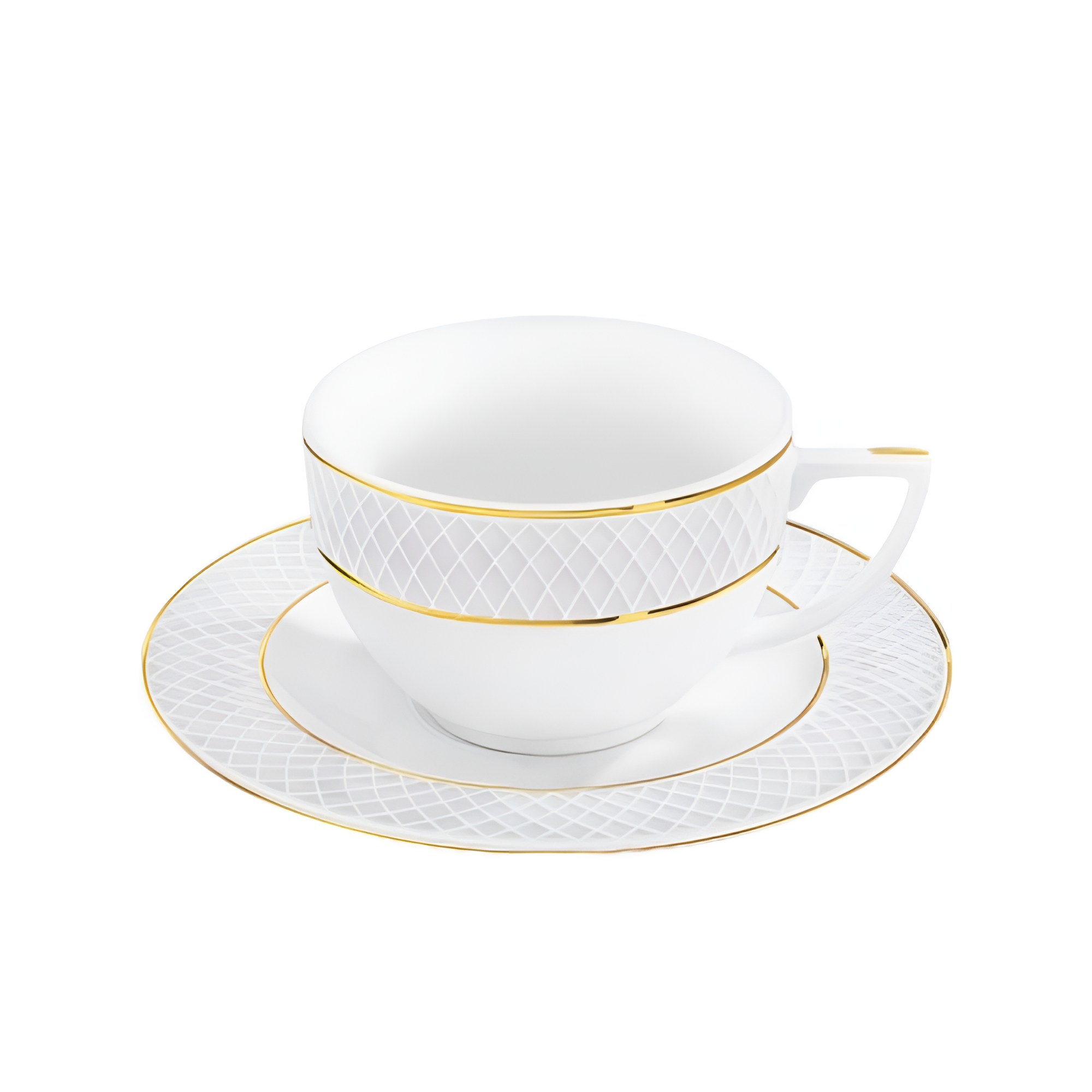 Чашка с блюдцем "WL-880102400 Diamond"