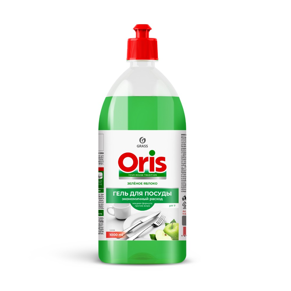 Средство для мытья посуды «Oris зеленое яблоко»