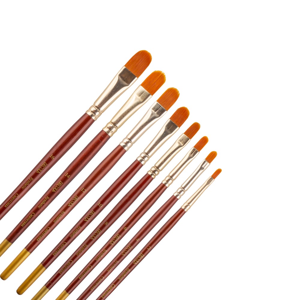 Кисть "Decola", синтетика, овальная, №14 - 4