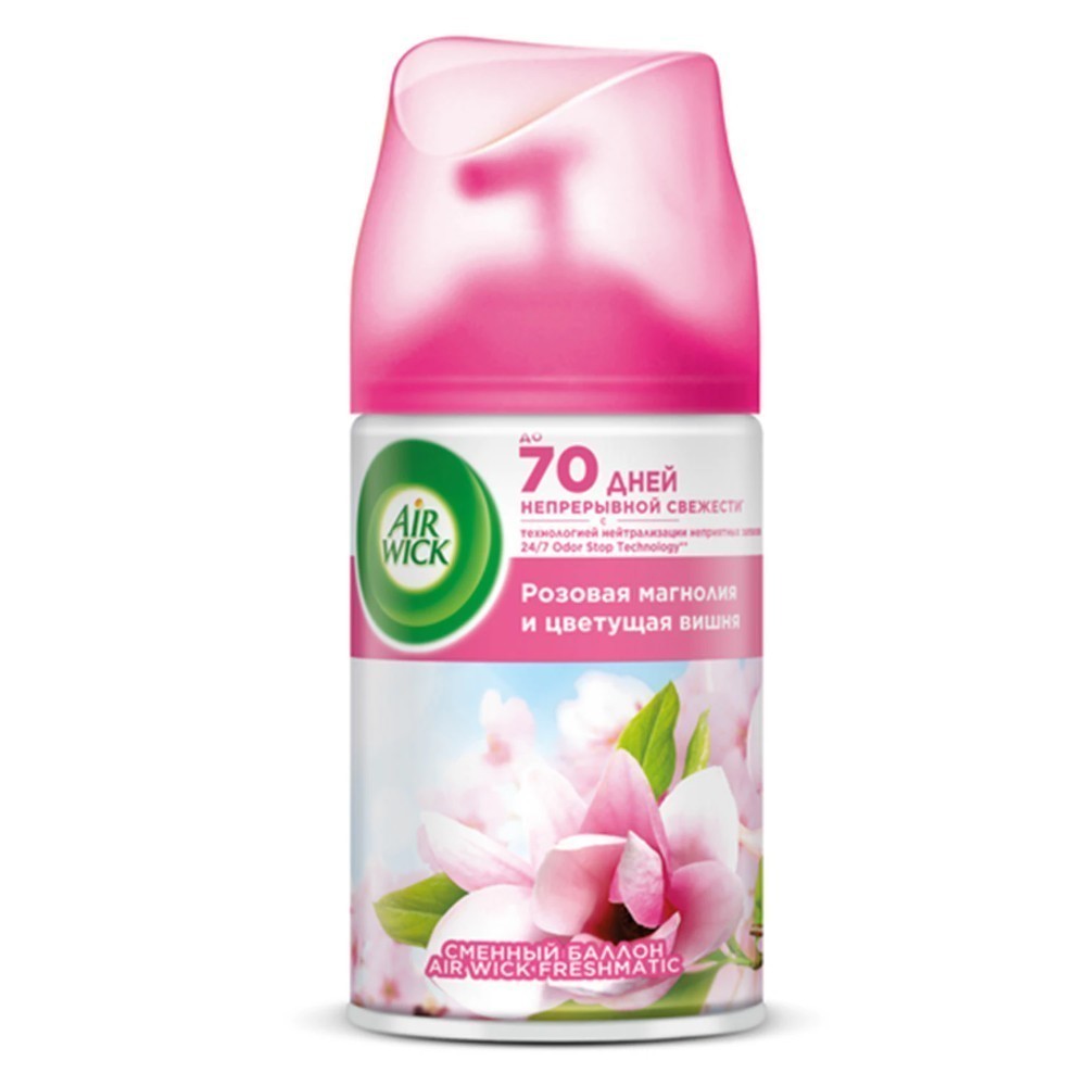 Освежитель воздуха Air Wick FreshMatic, сменные аэрозольные баллоны, розовая магнолия и цветущая вишня, 250 мл - 5