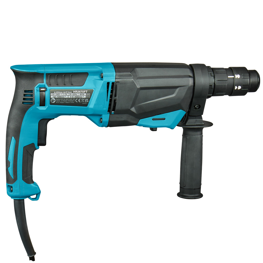 Перфоратор MAKITA HR2670FT, 800 Вт, 3.0 Дж, БЗП, SDS-plus - 9