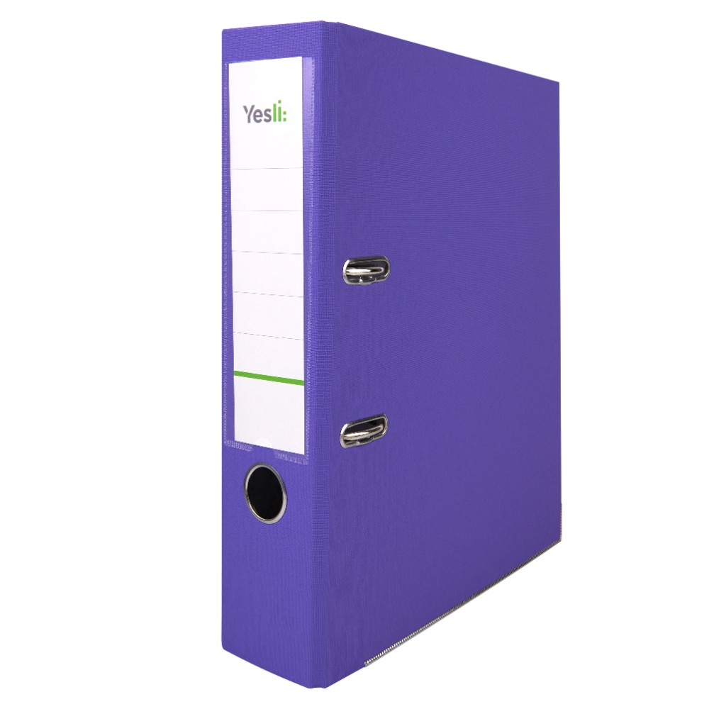Папка-регистратор "Yesli:", А4, 75 мм, ПВХ, фиолетовый