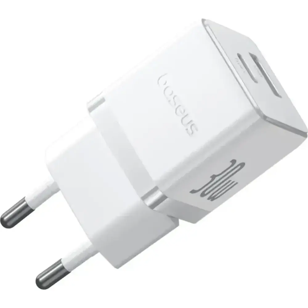 Сетевое зарядное устройство Baseus Palm C+U 30W EU, P1011160A213-01, белый 