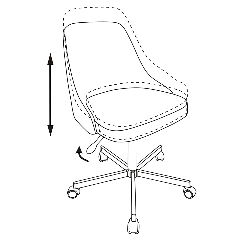 Кресло "Бюрократ CH-340M", ткань, металл, светло-коричневый Velvet 90 - 7