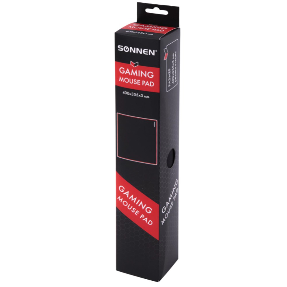 Коврик для мыши "Cyber Outlaw", 400х355х3 мм, ткань, черный - 2