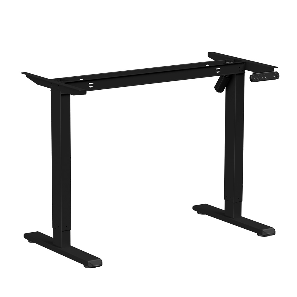 Стол с электроприводом WellDesk Basic 1200x675х18 черный/ясень шимо светлый (9191456+9197779)