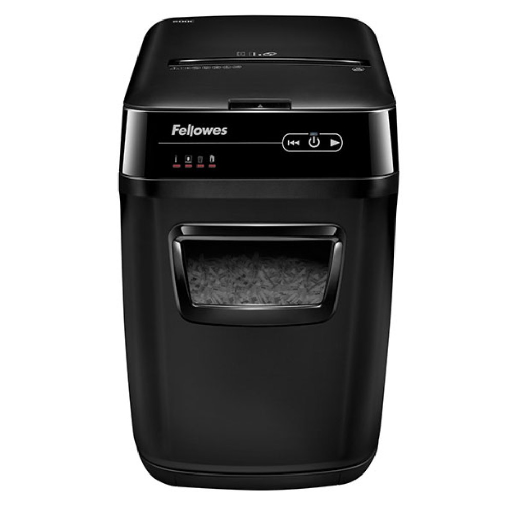 Уничтожитель Fellowes AutoMax 200M, микрорезка, автоподача, DIN P-5, 2х14 мм, 200 листов, 32 литра - 3