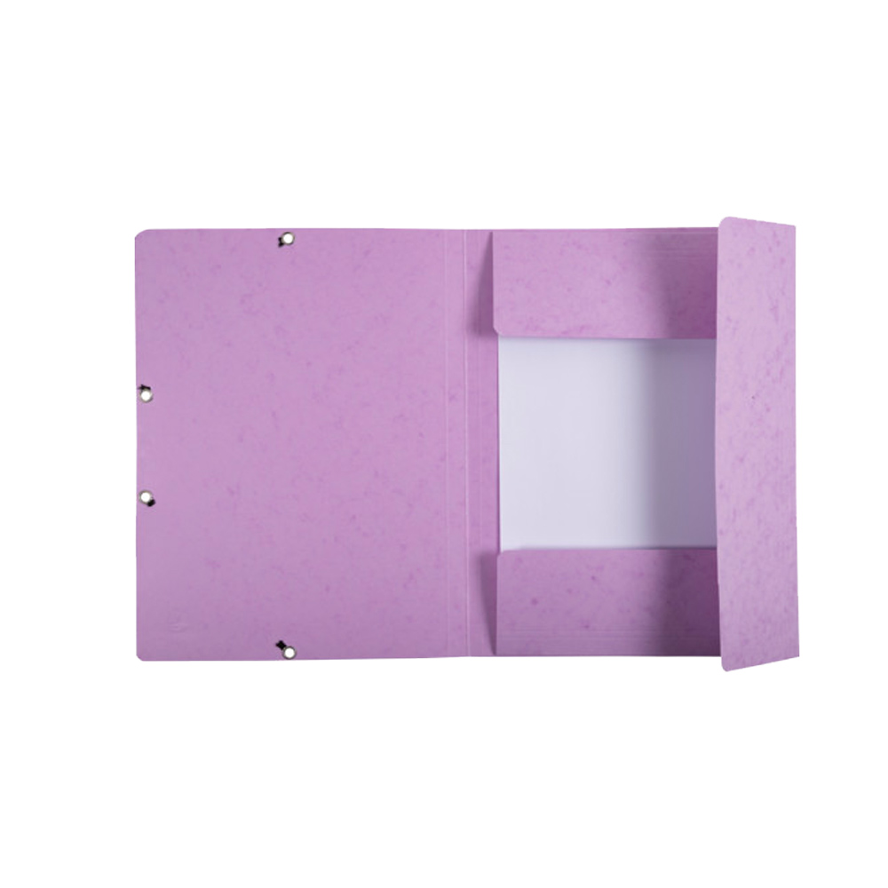 Папка на резинках "Aquarel", А4, 15 мм, картон, фиолетовый - 3