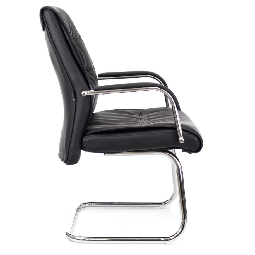 Кресло для посетителя EVERPROF BOND CF экокожа, черный  