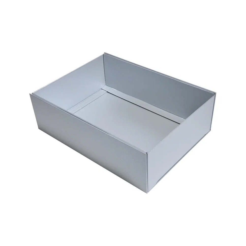 Коробка подарочная картонная, 223х308х95 мм, серебро