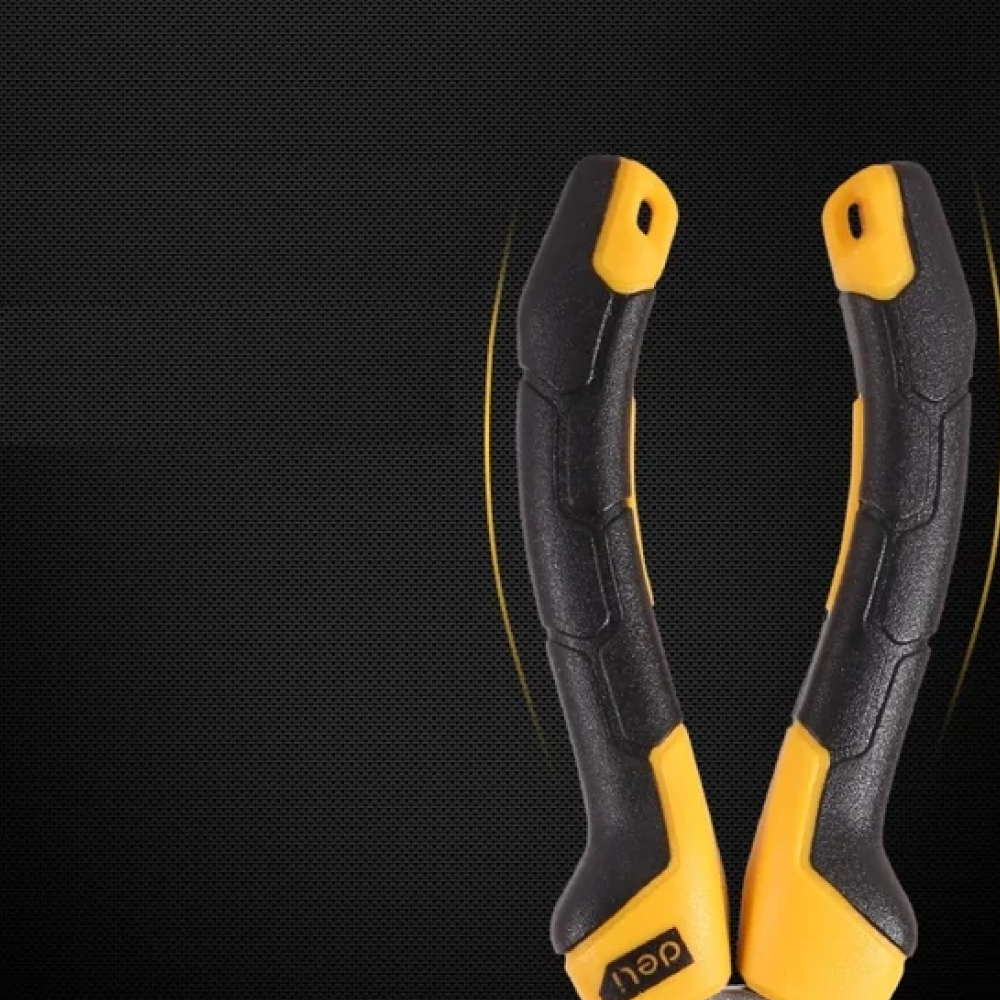 Длинногубцы Deli YS EDL2106Z, 160 мм, 2-х компонентные рукоятки - 7