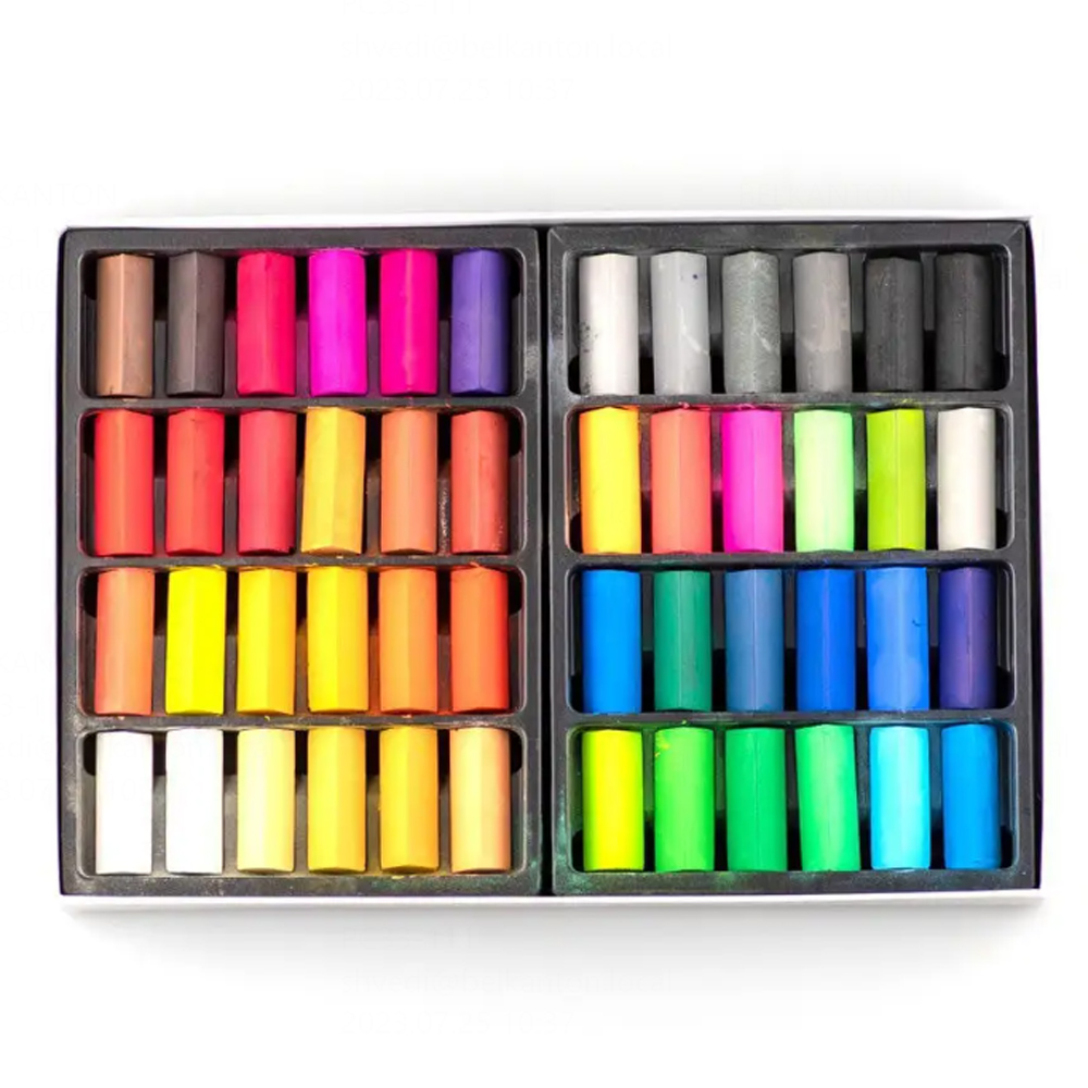 Пастель сухая "Малевичъ" квадратные мелки-половинки, 48 цветов