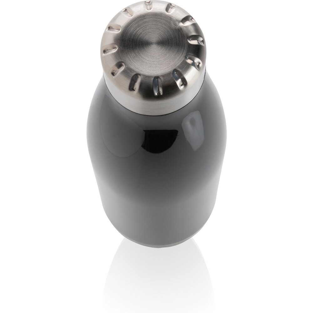 Бутылка для воды "P436.751", 500 мл, черный, серебристый