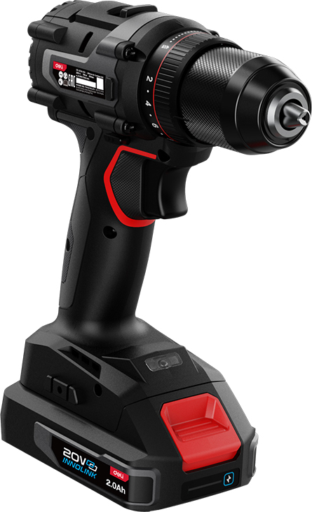 Аккумуляторная дрель-шуруповерт Deli RS EDE-DZ20-2D2 20 В, 70 Нм, 2 АКБ, 2 Ач, сумка - 5