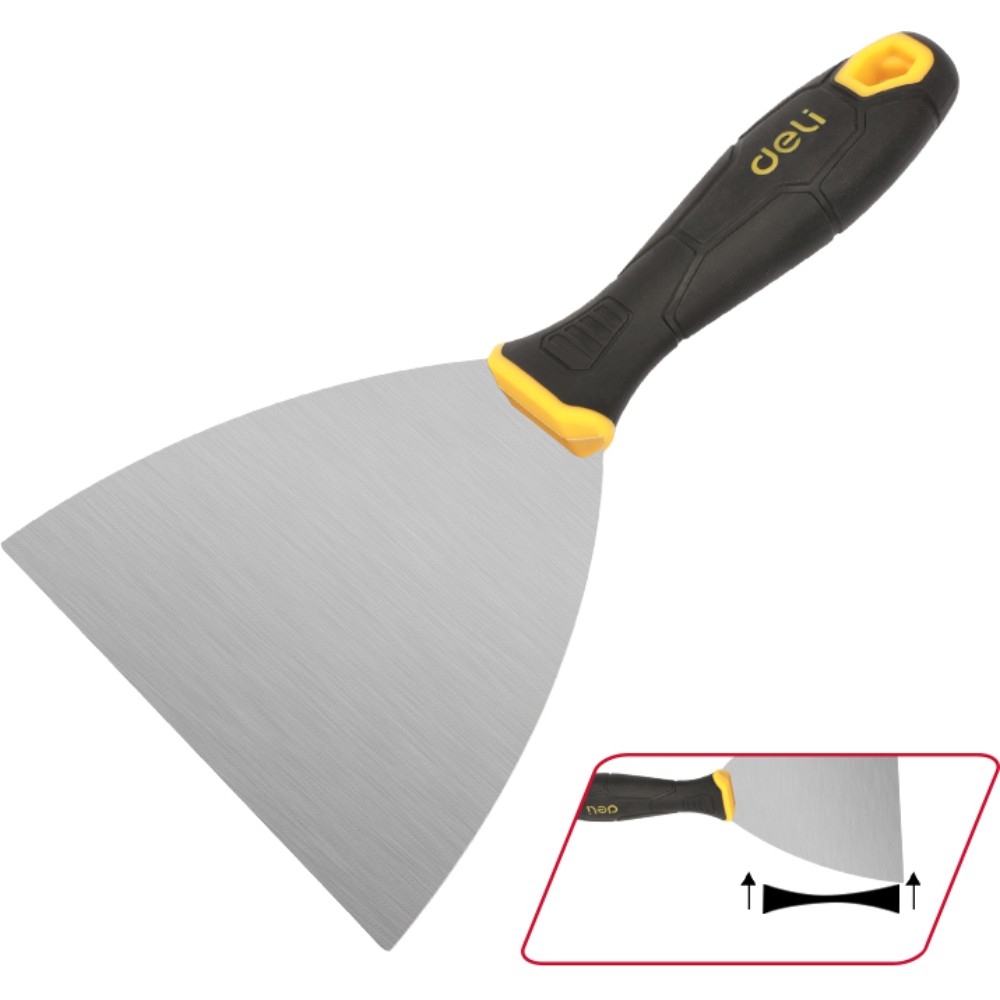 Шпатель нержавеющий 150 мм Deli YS EDL-HD6, 2-х компонентная ручка