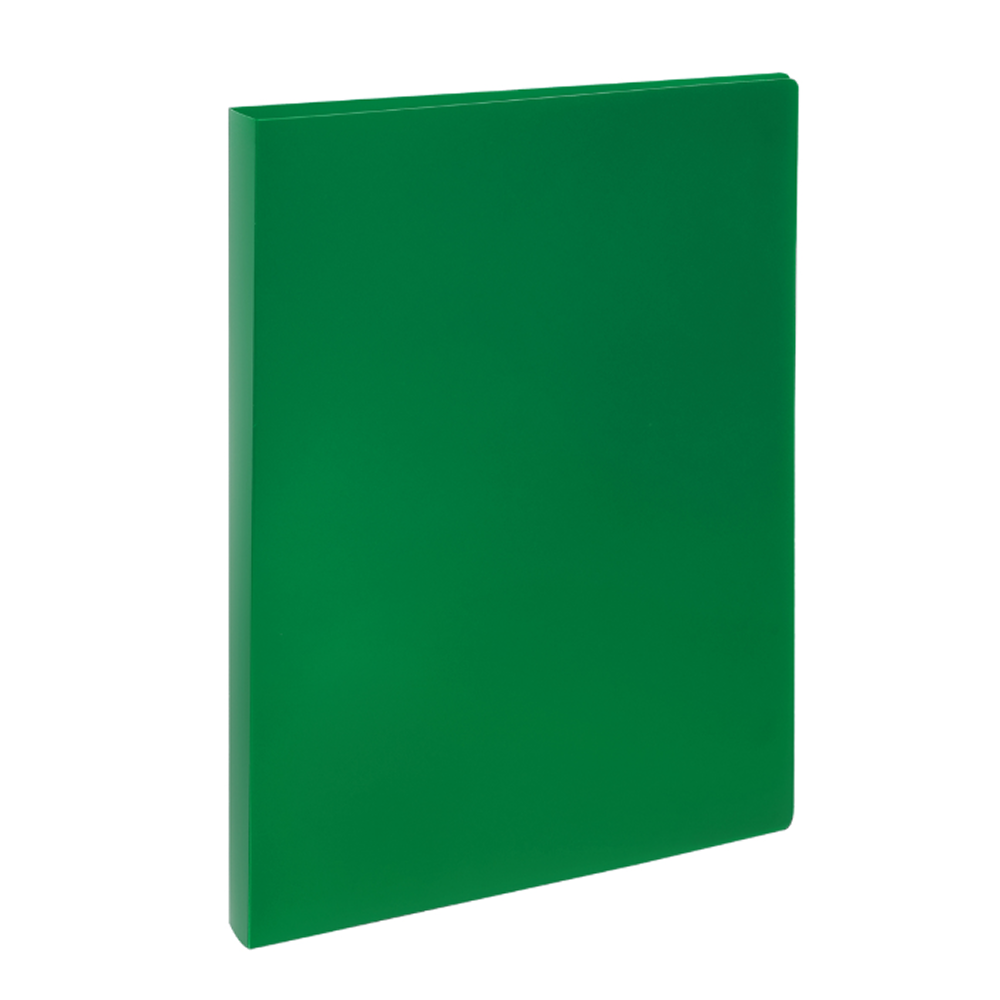 Папка "СТАММ" на 2 кольца, А4, пластик, зеленый