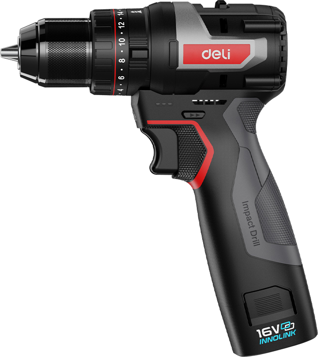 Аккумуляторная дрель-шуруповерт Deli RS EDE-CZ16-1D2 16 В, 45 Нм, 2 АКБ, 2 Ач, сумка - 3